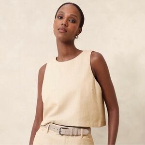 NWT Banana Republic Linen Blend Top L
